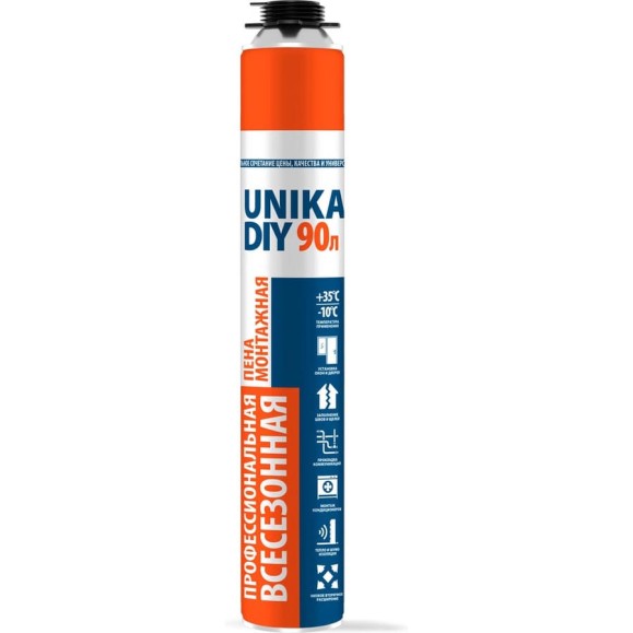 Пена монтажная профессиональная всесезонная MARCON UNIKA DIY 90л UDV90MP Пена монтажная профессиональная всесезонная MARCON UNIKA DIY 90л UDV90MP