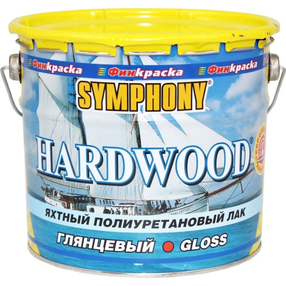 Лак SYMPHONY, хардвуд яхтный гл, 3/2.7л, oсновной 00-00009555 Лак SYMPHONY, хардвуд яхтный гл, 3/2.7л, oсновной 00-00009555