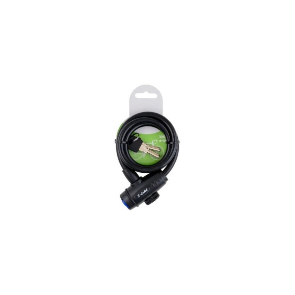 Замок велосипедный 10*100 см S-Locked-09Т черный S-Locked Замок велосипедный 10*100 см S-Locked-09Т черный S-Locked
