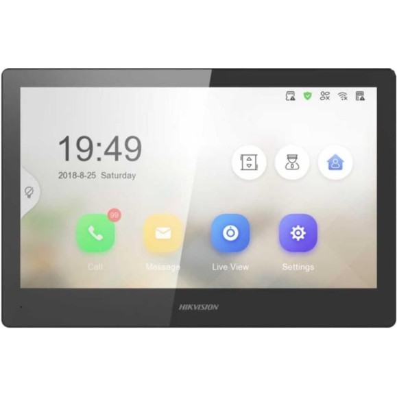 IP-видеодомофон Hikvision DS-KH8520-WTE1 (черный)