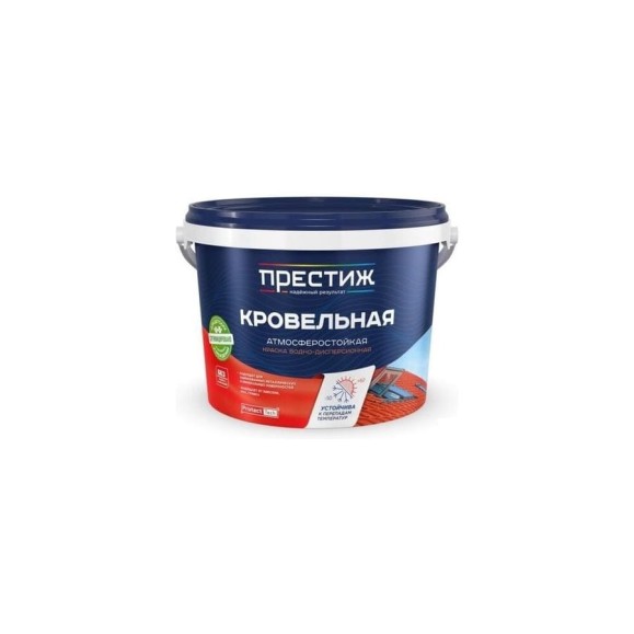 Краска кровельная акриловая Престиж 2,4 кг, RAL 6002, зеленый лист 282243 Краска кровельная акриловая Престиж 2,4 кг, RAL 6002, зеленый лист 282243