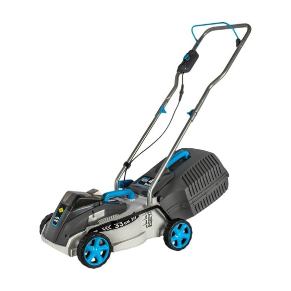 Газонокосилка аккумуляторная DDE BlueTech LMB 3340 (33 см, 25 - 70 мм, сборник 40л, без ЗУ и АКБ) 912-198