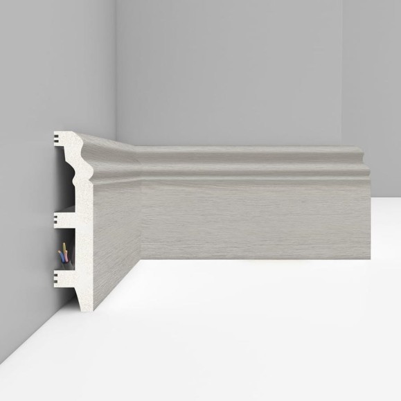 Плинтус напольный Decomaster 100x22x2400 мм D232-77 ДМ