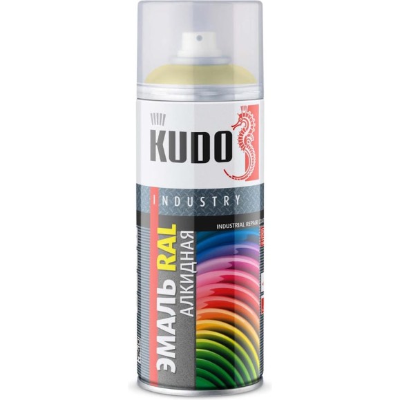 Эмаль универсальная KUDO RAL 1018 желтый цинк KU-01018 Эмаль универсальная KUDO RAL 1018 желтый цинк KU-01018