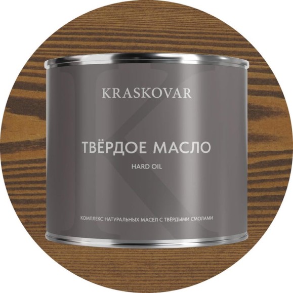 Масло твёрдое повышенной прочности Kraskovar Орех 2,2л 1675