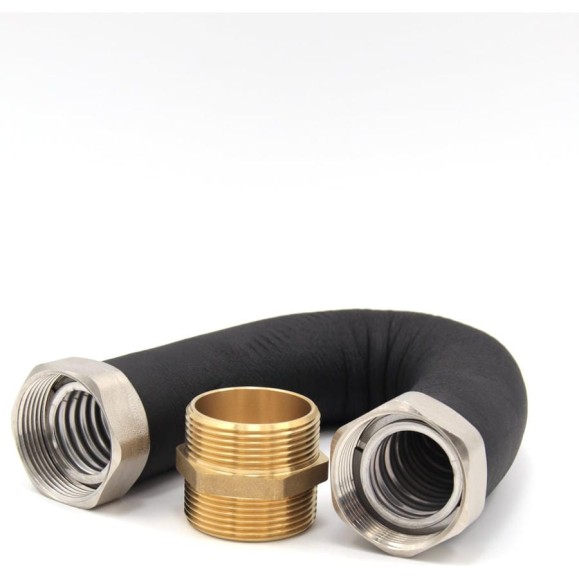 Гибкая подводка Kofulso в изоляции с 2-мя стопорными кольцами, прокладками, ниппелем и гайками 1 ½ KFI 40/1500 г/ш Гибкая подводка Kofulso в изоляции с 2-мя стопорными кольцами, прокладками, ниппелем и гайками 1 ½ KFI 40/1500 г/ш