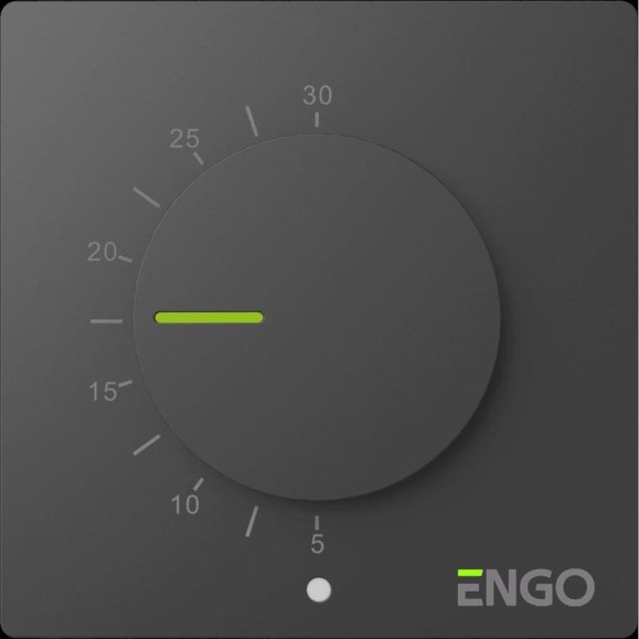 Терморегулятор ENGO controls,, непрограммируемый, 230 В, черный ESIMPLE230B