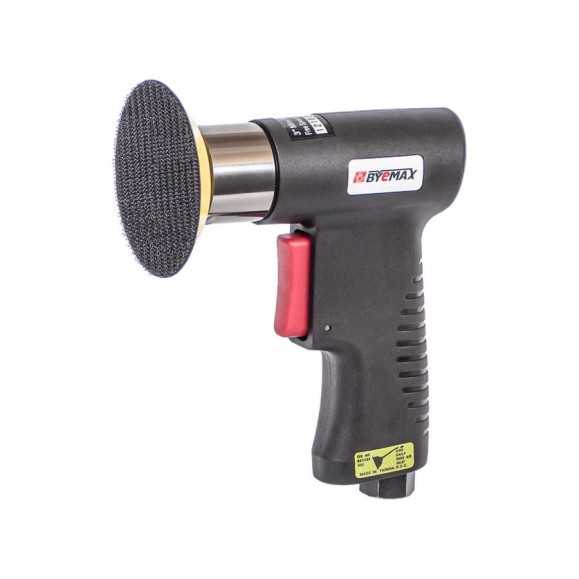 Пневмошлифмашинка Byemax полировальная пистолетная, 75 мм, 3200 об/мин, 0.3 HP BM-68-6321