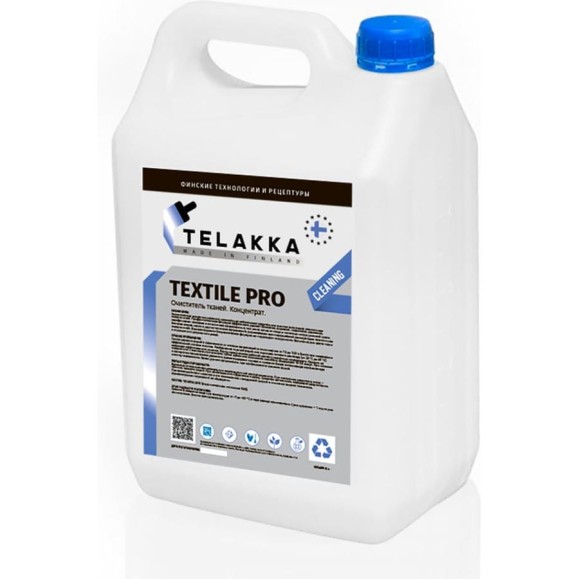 Очиститель тканей. TEXTILE PRO CLEANING 10л Telakka 7693730390263 Очиститель тканей. TEXTILE PRO CLEANING 10л Telakka 7693730390263