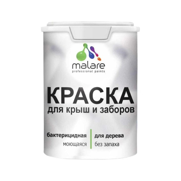Краска для деревянного забора Malare 1 кг КДЗАТИФМ0100