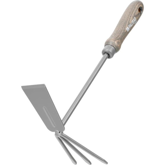 Мотыжка комбинированная PALISAD 60х330 мм, стальная, рукоятка из ясеня, LUXE 62636