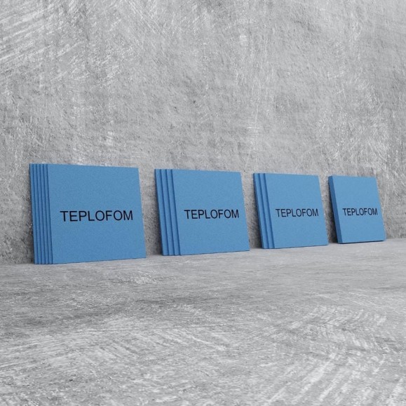 Утеплитель Teplofom XPS без армирующей сетки 10мм 600x600 в упаковке 40 шт Ут10/40