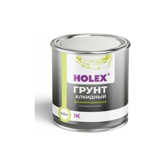 Грунт антикоррозионный алкидный 1К универсальный серый HOLEX 4кг HAS-247949 Грунт антикоррозионный алкидный 1К универсальный серый HOLEX 4кг HAS-247949