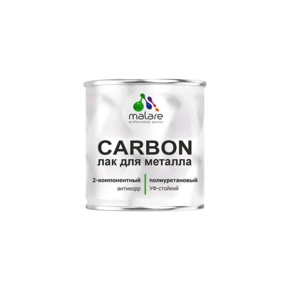 Лак полиуретановый MALARE CARBON 2К адгезионный антикоррозионный влагостойкий высокопрочный долговечный УФ-стойкий глянцевый 1.8 кг + 180 гр отверд ПУЛМЕТПРГ0180 Лак полиуретановый MALARE CARBON 2К адгезионный антикоррозионный влагостойкий высокопрочный долговечный УФ-стойкий глянцевый 1.8 кг + 180 гр отверд ПУЛМЕТПРГ0180