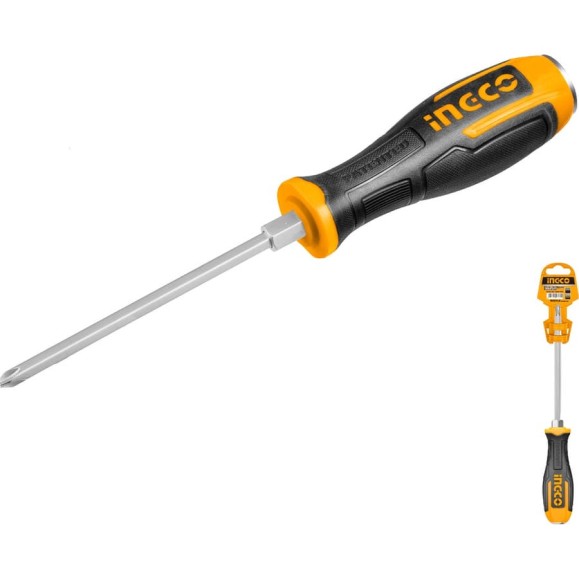Отвертка крестовая ударная INGCO PH3 x 200 INDUSTRIAL HGTS68PH3200
