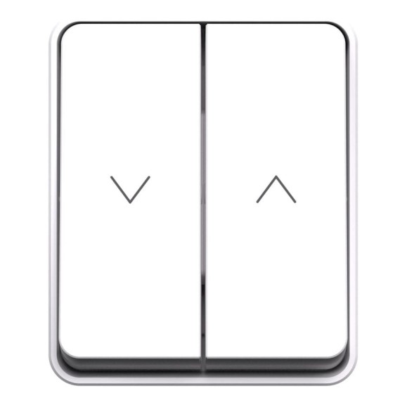 Выключатель 2-клавишный для жалюзи Systeme Electric AtlasDesign Profi IP54, 10 АХ, открытой установки, Белый ATN540119