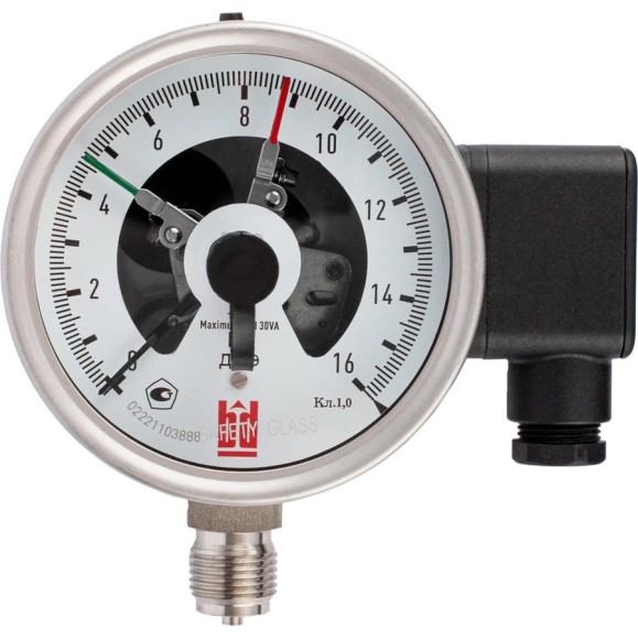 Манометр электроконтактный BD ДМЭ 100 V Р (0-6) МПа, кл.1,0, М20х1,5 895301519