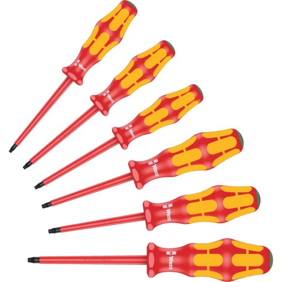 Набор отвёрток диэлектрических WERA TORX VDE 167 i/6 6 пр., TX 8-9-10-15-20-25 WE-133356 Набор отвёрток диэлектрических WERA TORX VDE 167 i/6 6 пр., TX 8-9-10-15-20-25 WE-133356