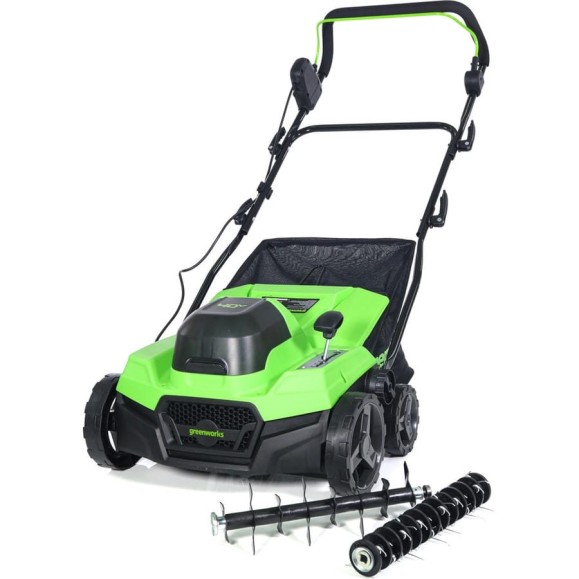 Аккумуляторный аэратор-скарификатор Greenworks 40V, бесщеточный, без АКБ и ЗУ 2517607 Аккумуляторный аэратор-скарификатор Greenworks 40V, бесщеточный, без АКБ и ЗУ 2517607