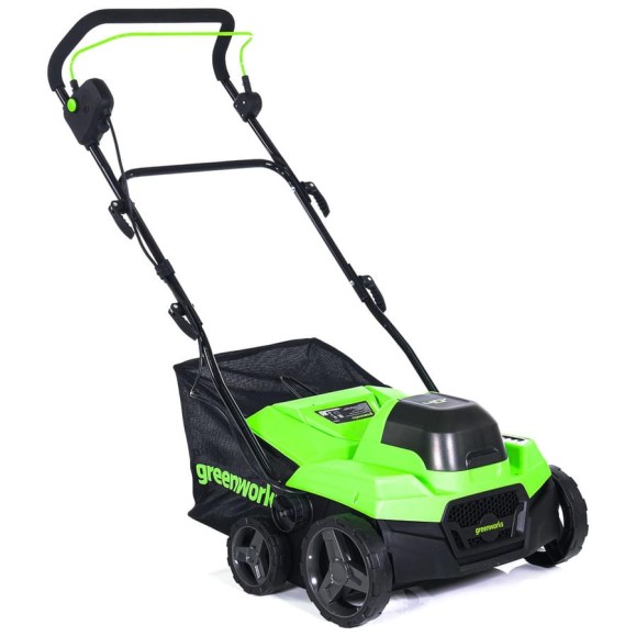 Аккумуляторный аэратор-скарификатор Greenworks 40V, бесщеточный 1хАКБ 4Ач и ЗУ 2517607UB Аккумуляторный аэратор-скарификатор Greenworks 40V, бесщеточный 1хАКБ 4Ач и ЗУ 2517607UB