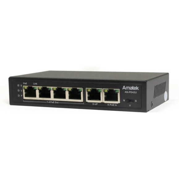 Коммутатор PoE Amatek AN-PE42U 7000983