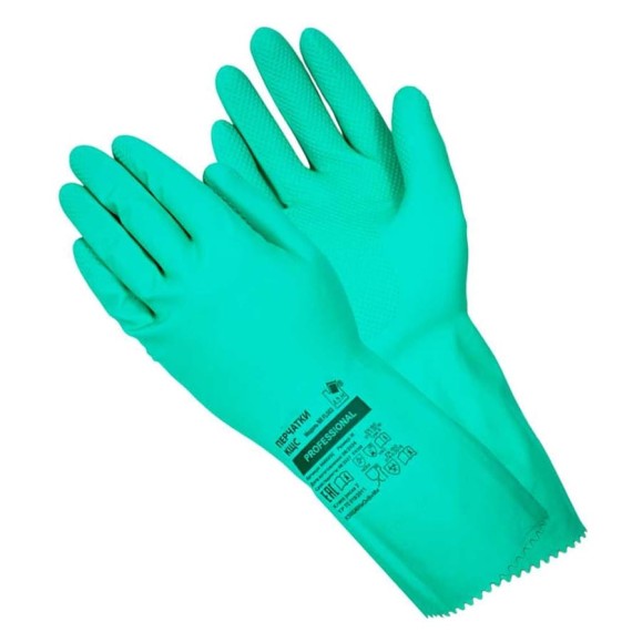 Перчатки латексные ADM Professional (KЩС), M, зеленые 135078