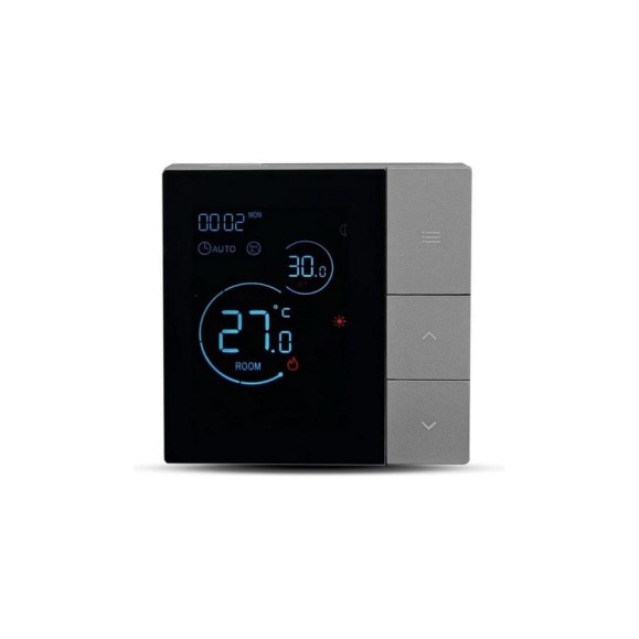 Терморегулятор теплого пола STOUT STE-3003-211732 16А, черный с кнопками RG0094NU9A5FH3