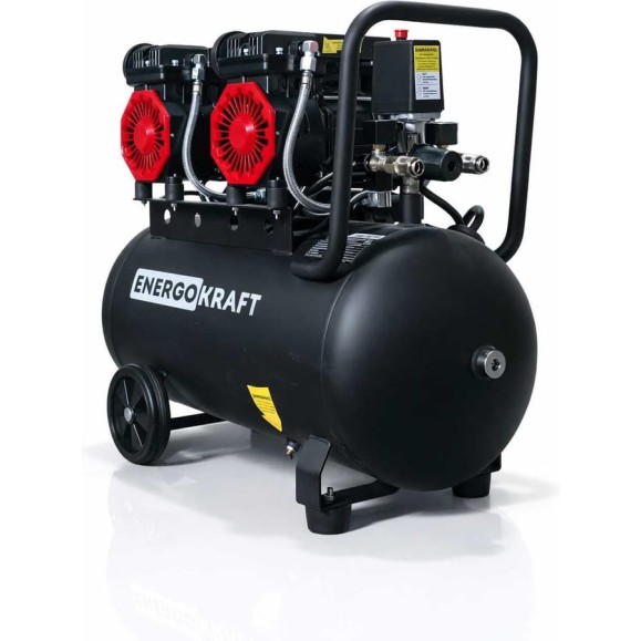 Компрессор ENERGOKRAFT AIRMAX безмасляный 50/520, 2.9кВт, 520л/мин, 50л, 8 атм РБ000035064