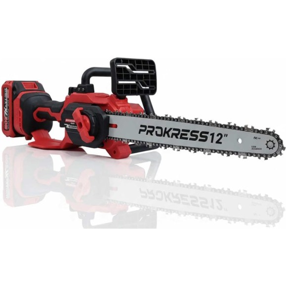Аккумуляторная цепная пила PROKRESSPOWER Li-ion 20V 3,0Ач CS20-12 Xline 2 АКБ + ЗУ шина 12 цепь 62 звена Prokress 00-00002307