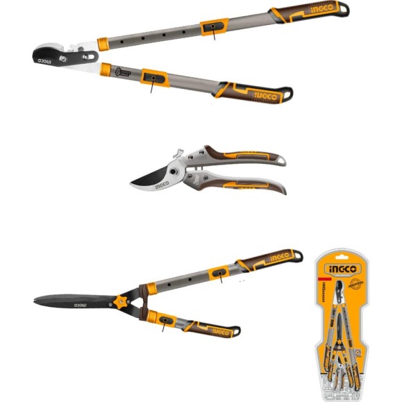 Набор садовых ножниц INGCO 3 шт (6) INDUSTRIAL набор HLT93301 Набор садовых ножниц INGCO 3 шт (6) INDUSTRIAL набор HLT93301