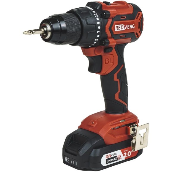 Шуруповерт аккумуляторный бесщеточный REDVERG RD-S18BL/U2 6686435