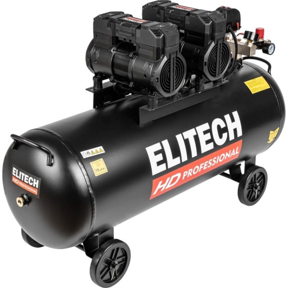 Компрессор безмасляный малошумный Elitech ACF 500-100S (E0501.004.00) 213684