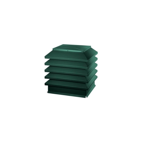 Дымник Модерн ПРОФМЕТСТИЛЬ 520х390х370 RAL 6005 аРТ. 1351