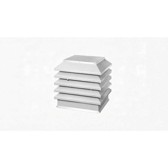 Дымник Модерн ПРОФМЕТСТИЛЬ 390х390х370 RAL 9003 Арт. 1341