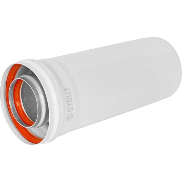 Удлинитель дымохода традиционный коаксиальный STOUT SCR-6010-000250, D60/100 PEE9H4MM72PRO3 Удлинитель дымохода традиционный коаксиальный STOUT SCR-6010-000250, D60/100 PEE9H4MM72PRO3