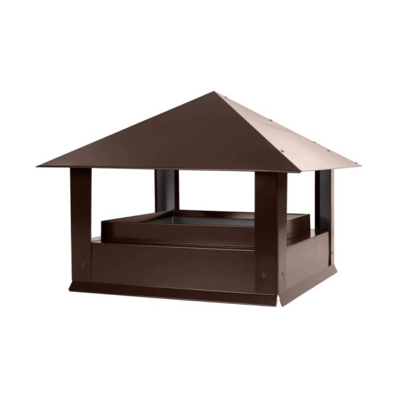 Дымник ПРОФМЕТСТИЛЬ Стандарт 520x520x450 RAL 8017 Арт. 1325 Дымник ПРОФМЕТСТИЛЬ Стандарт 520x520x450 RAL 8017 Арт. 1325