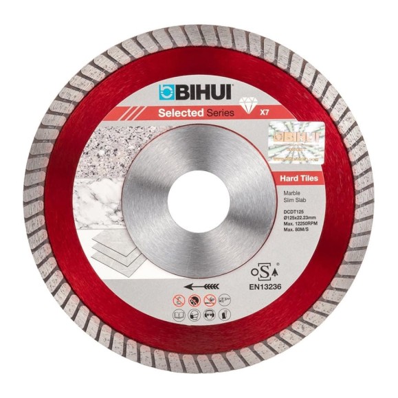 Диск алмазный B-Turbo 125х22.2 мм BIHUI DCDT125 Диск алмазный B-Turbo 125х22.2 мм BIHUI DCDT125