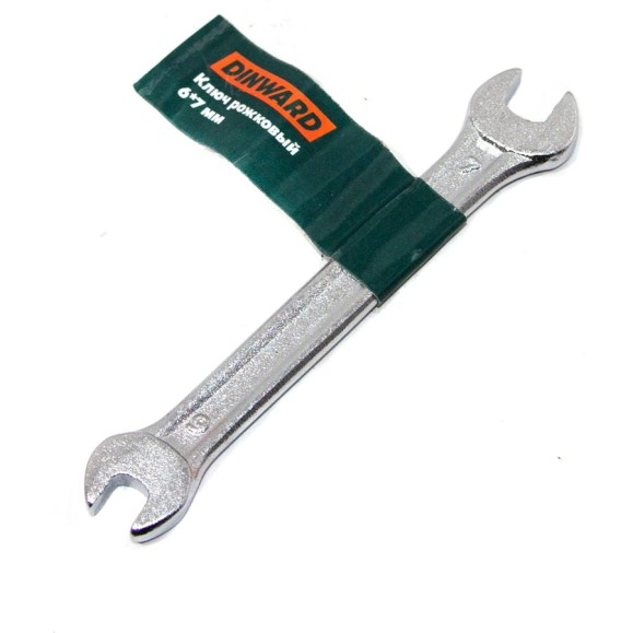 Ключ рожковый DINWARD 6*7 CrV эллипт.форма 746115v Ключ рожковый DINWARD 6*7 CrV эллипт.форма 746115v