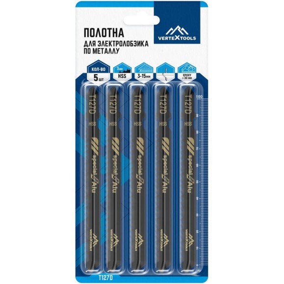 Полотно 5 шт для электролобзика vertextools T127D Полотно 5 шт для электролобзика vertextools T127D