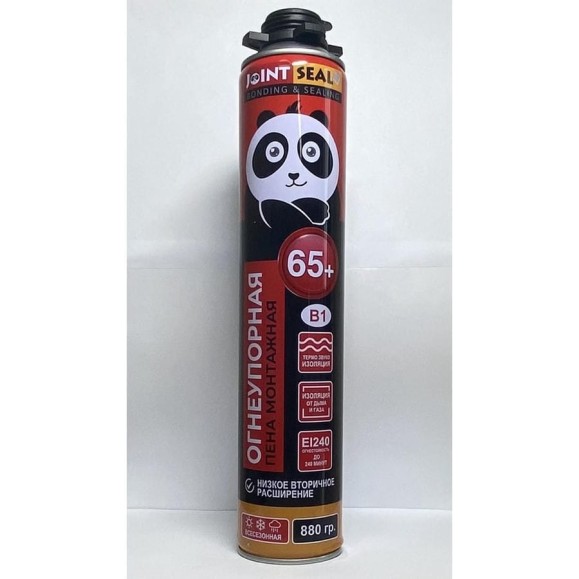Огнеупорная профессиональная монтажная пена JointSeal PUFOAM B1 880 гр. PU-FOAM FIRE B1 Огнеупорная профессиональная монтажная пена JointSeal PUFOAM B1 880 гр. PU-FOAM FIRE B1