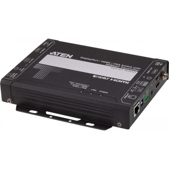 Передатчик ATEN DisplayPort / HDMI / VGA Switch with HDBaseT Transmitter VE3912T-AT-G