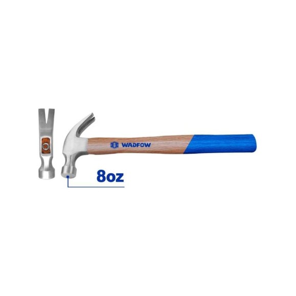 Молоток-гвоздодер WADFOW 220 г 6/36 WMB3308 Молоток-гвоздодер WADFOW 220 г 6/36 WMB3308
