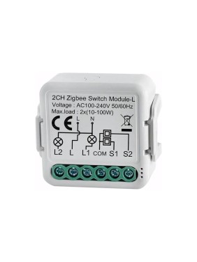 Умный выключатель SmartButler 2 канала (Zigbee, 230В, 2х0,5A, без нейтрали) SB020300(1)