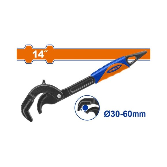 Ключ трубный WadFow 300 мм 30-63 мм 6/24 WPW7114