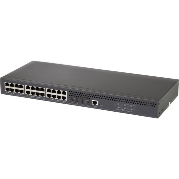 Коммутатор Netlink NL-SW-2L-24TP4S-S Layer 2+ managed PoE switch: 4_1G/2.5G SFP slots + 24_10/100/1000M RJ45 PoE ports 280W УТ-00003709