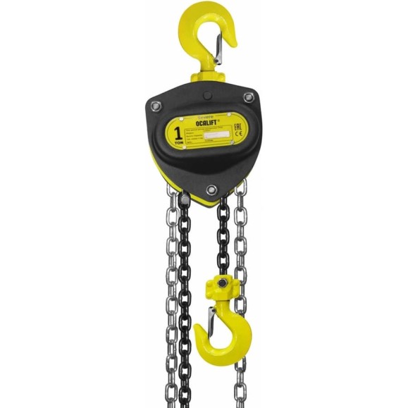 Таль ручная цепная OCALIFT SEVERE (СЕВЕР), 1 т, 6 м, цепь глазированная sv10006