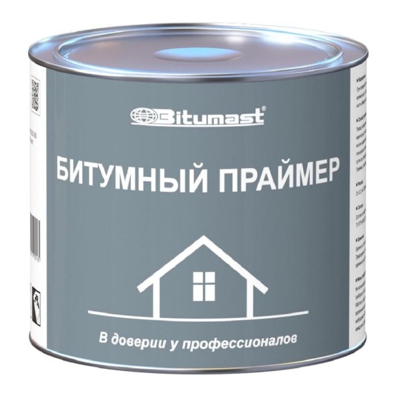 Битумный праймер, 2 л Bitumast 4607952900165 Битумный праймер, 2 л Bitumast 4607952900165