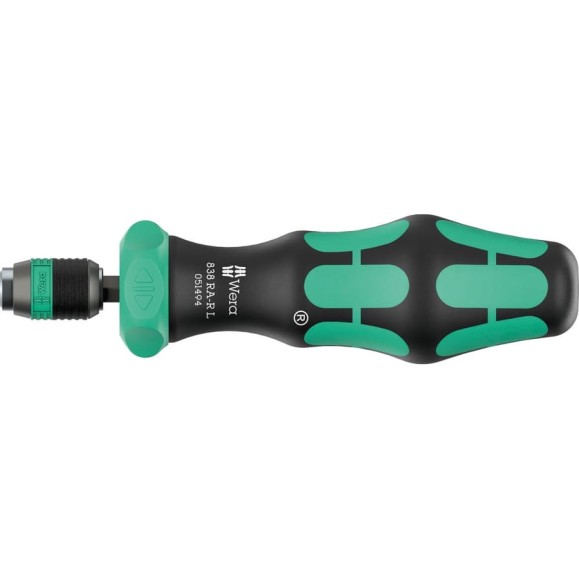 Отвертка-битодержатель WERA 838 RA-R L с трещоткой, 140 мм, 1/4", С 6,3 / E6,3 WE-051494 Отвертка-битодержатель WERA 838 RA-R L с трещоткой, 140 мм, 1/4", С 6,3 / E6,3 WE-051494