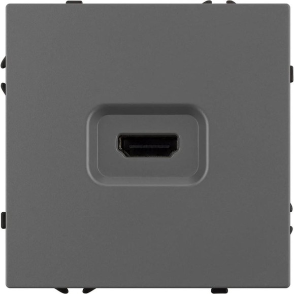 Механизм HDMI розетки Arlight SCT-NOBE-MHD1-SFPL-GR 1шт 061844