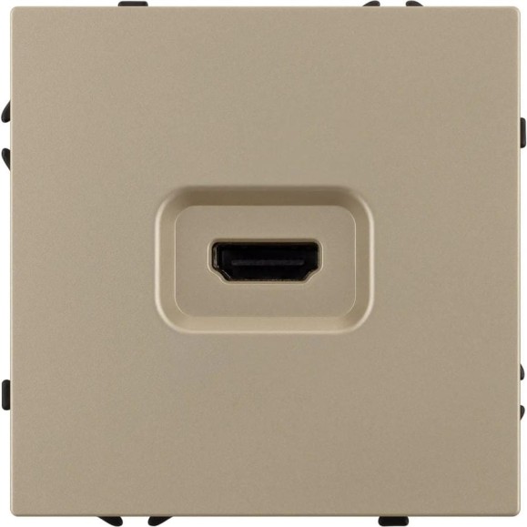 Механизм HDMI розетки Arlight SCT-NOBE-MHD1-SFPL-GD 1шт 061843
